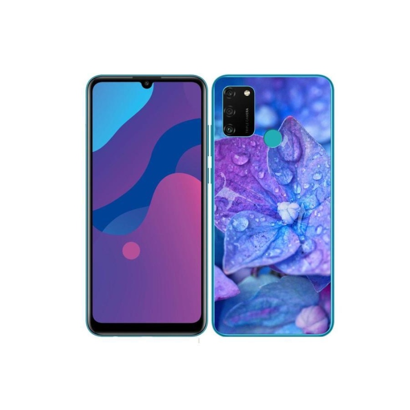 Gél tok mmCase a Honor 9A-hoz - lila virág