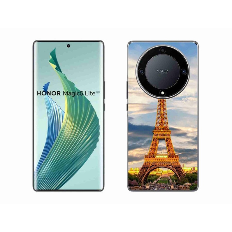 Gél tok mmCase a Honor Magic 5 Lite 5G számára - eiffel torony 3