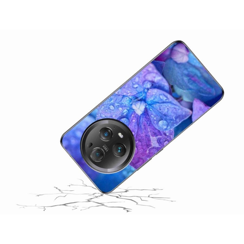 Gél tok mmCase a Honor Magic 5 Pro 5G készülékhez - lila virág