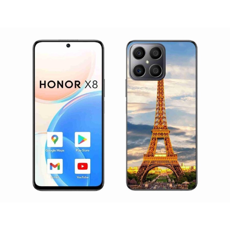 Gél tok mmCase a Honor X8 4G-hez - eiffel torony 3