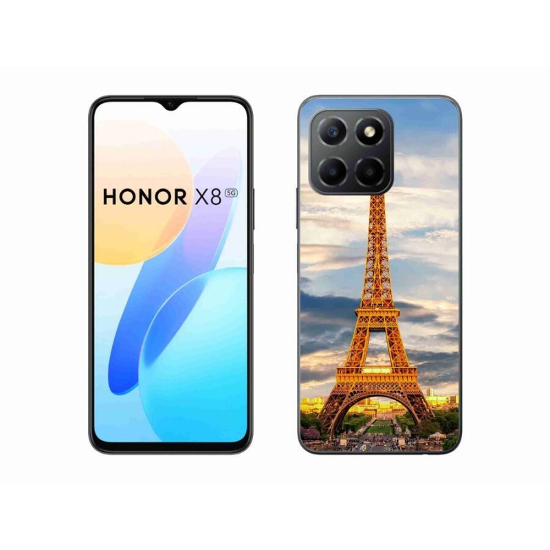 Gél tok mmCase a Honor X8 5G/Honor 70 Lite 5G számára - eiffel torony 3