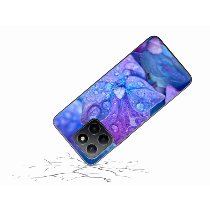 Gél tok mmCase a Honor X8 5G/Honor 70 Lite 5G számára - lila virág