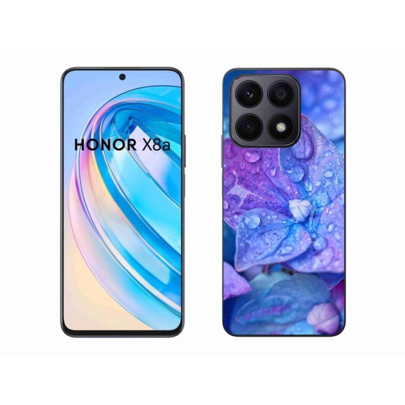 Gél tok mmCase a Honor X8a készülékhez - lila virág