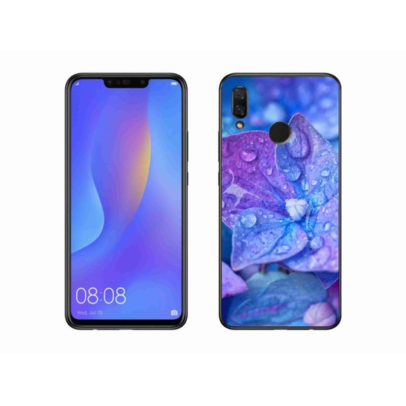 Gél tok mmCase a Huawei Nova 3 számára - lila virág