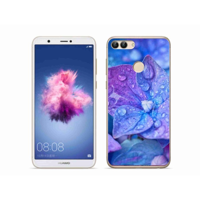 Gél tok mmCase a Huawei P Smarthoz - lila virág