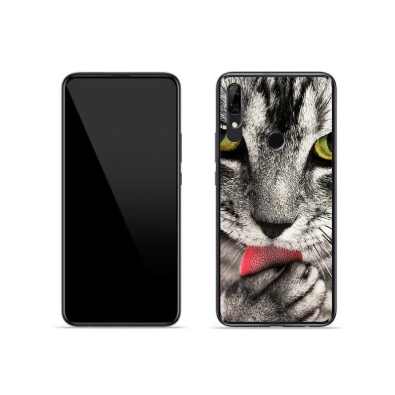 Gél tok mmCase a Huawei P Smart Z-hez - zöld macskaszemek