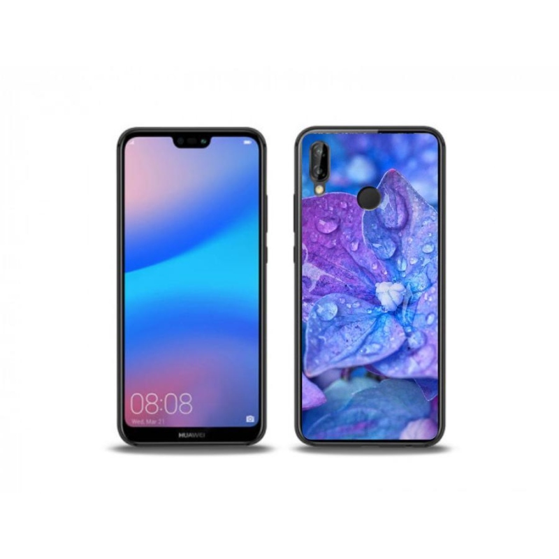 Gél tok mmCase a Huawei P20 Lite készülékhez - lila virág
