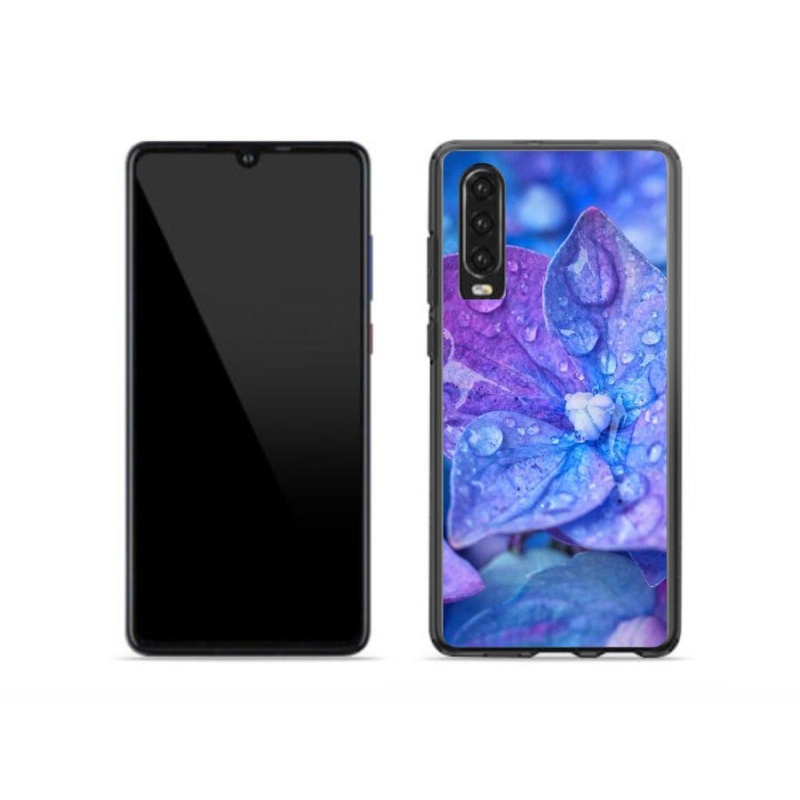 Gél tok mmCase a Huawei P30-hoz - lila virág