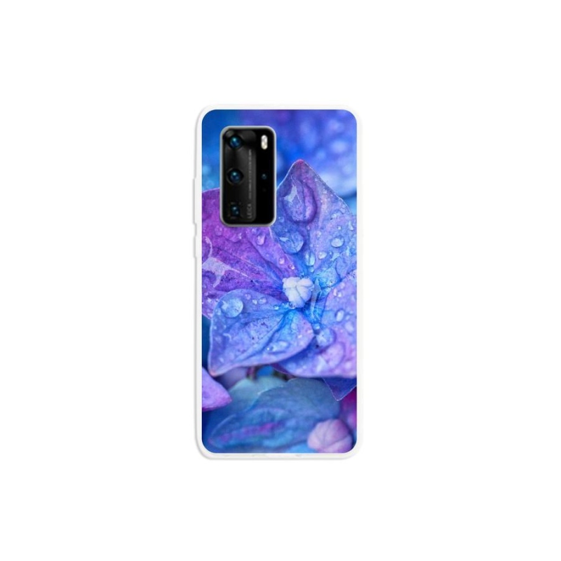 Gél tok mmCase a Huawei P40 Pro számára - lila virág