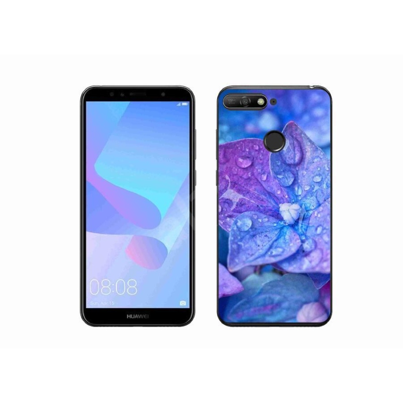 Gél tok mmCase a Huawei Y6 Prime 2018-hoz - lila virág