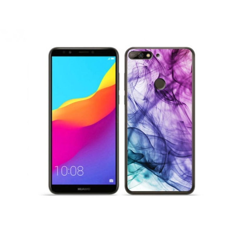 Gél tok mmCase a Huawei Y7 Prime (2018) számára - absztrakt minta
