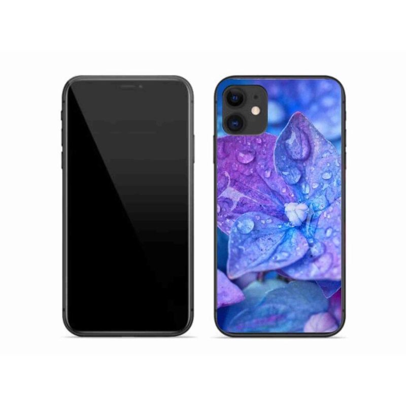Gél tok mmCase iPhone 11 készülékhez - lila virág
