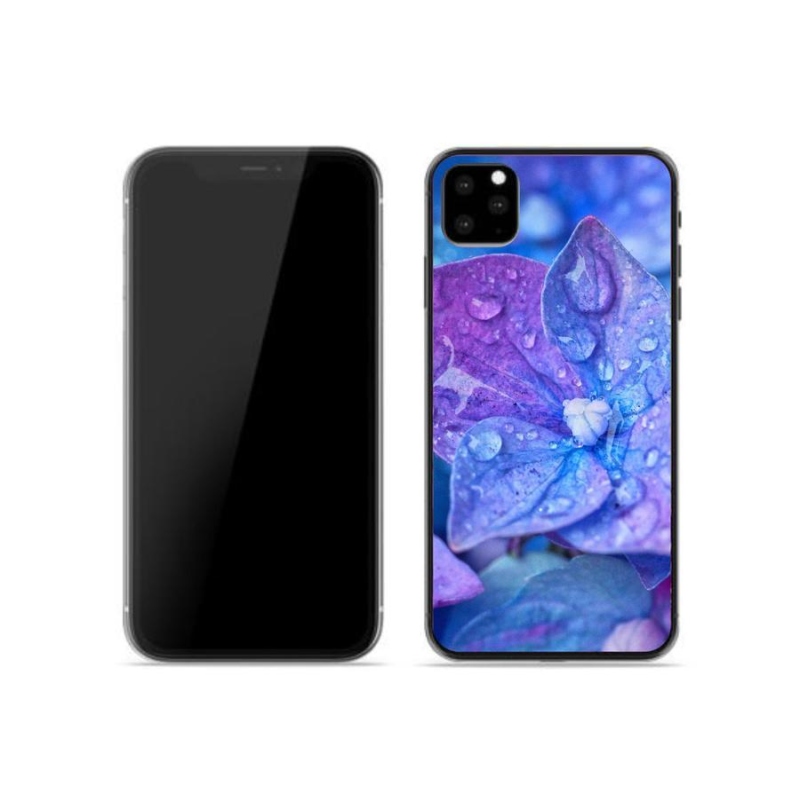 Gél tok mmCase iPhone 11 Pro készülékhez - lila virág