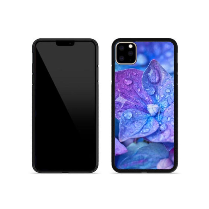 Gél tok mmCase iPhone 11 Pro Max készülékhez - lila virág