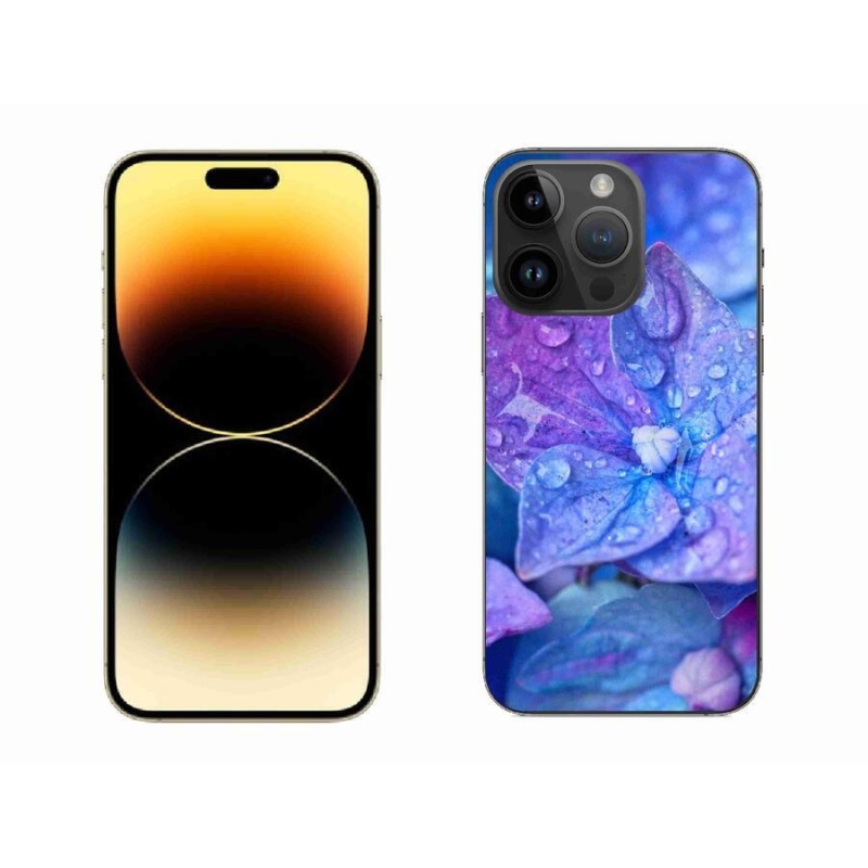 Gél tok mmCase iPhone 14 Pro Max 6.7 készülékhez - lila virág