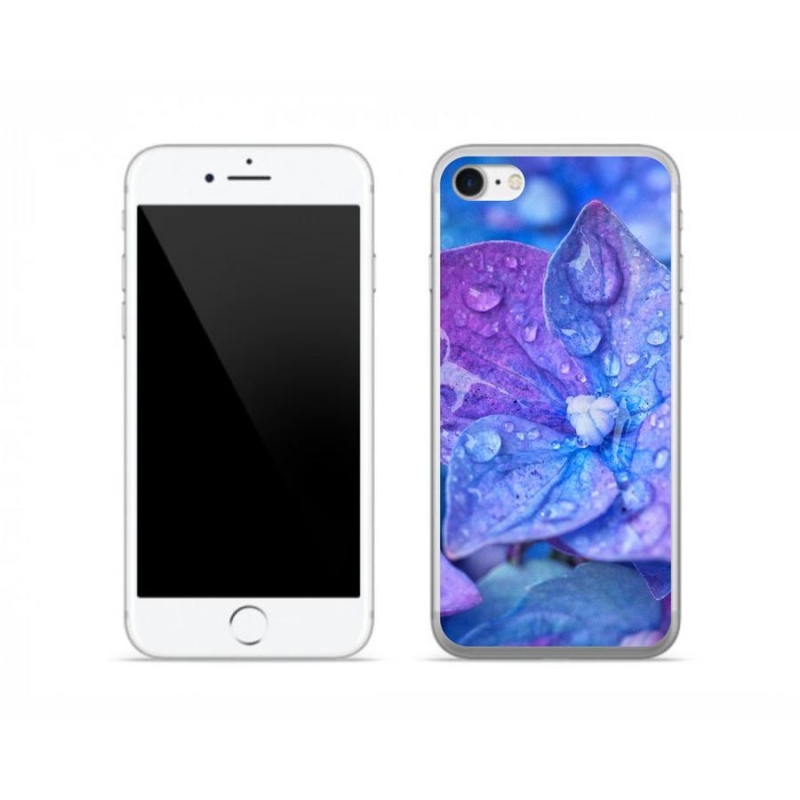 Gél tok mmCase iPhone 8 készülékhez - lila virág
