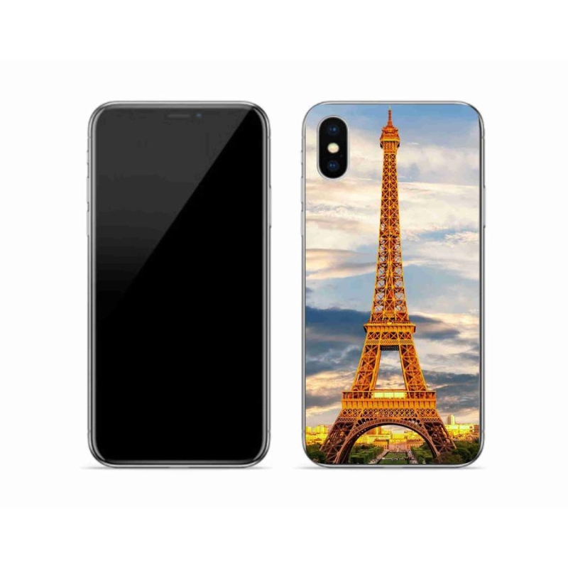 Gél tok mmCase iPhone XS készülékhez - eiffel-torony 3