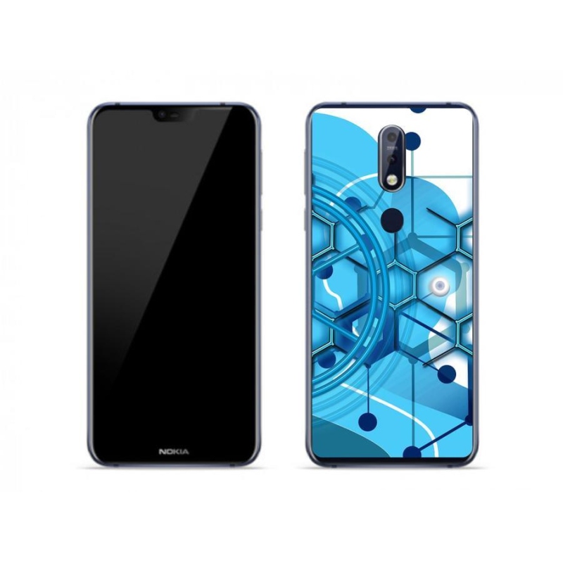 Gél tok mmCase a Nokia 7.1 készülékhez - absztrakt minta 2