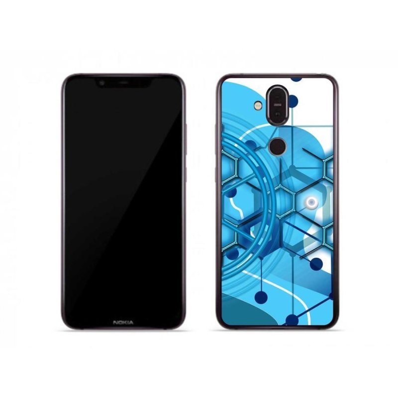 Gél tok mmCase a Nokia 7.1 Plus készülékhez - absztrakt minta 2