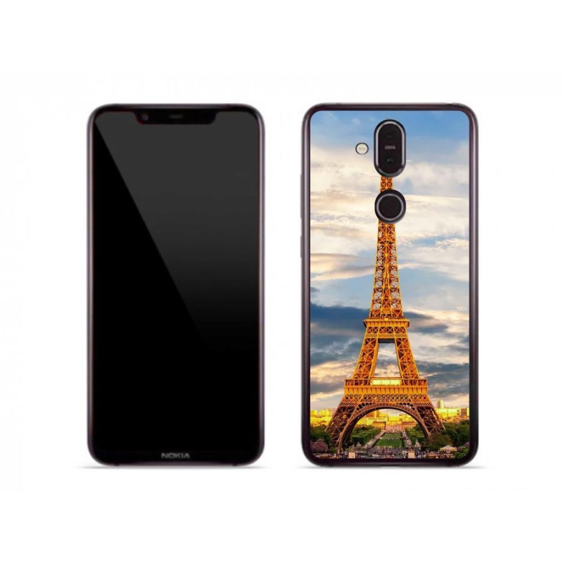 Gél tok mmCase a Nokia 8.1 készülékhez - eiffel torony 3