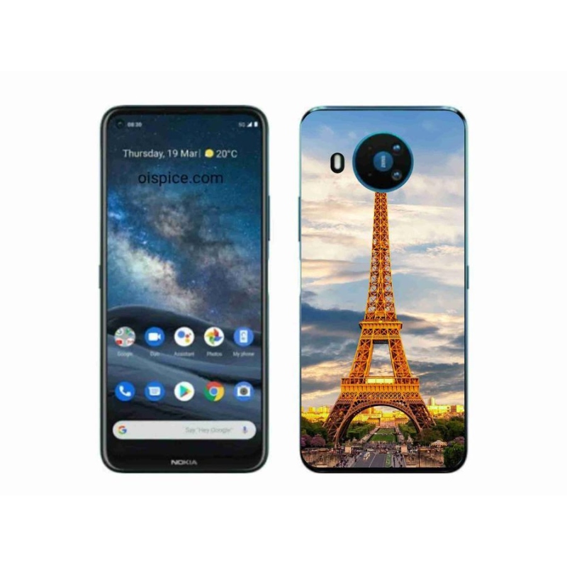 Gél tok mmCase a Nokia 8.3 5G készülékhez - eiffel torony 3