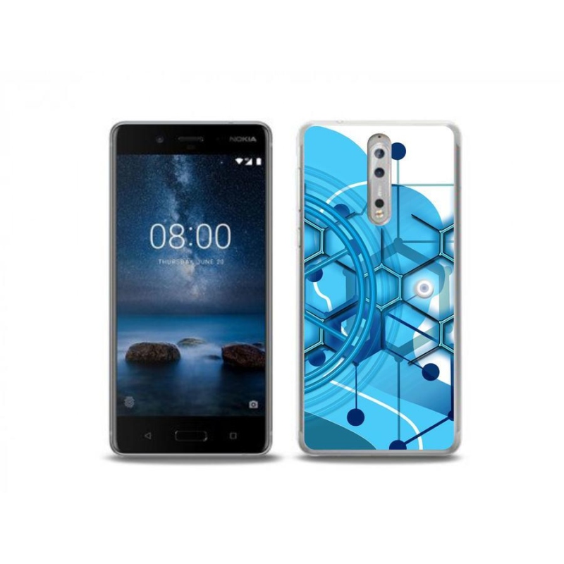 Gél tok mmCase a Nokia 8-hoz - absztrakt minta 2