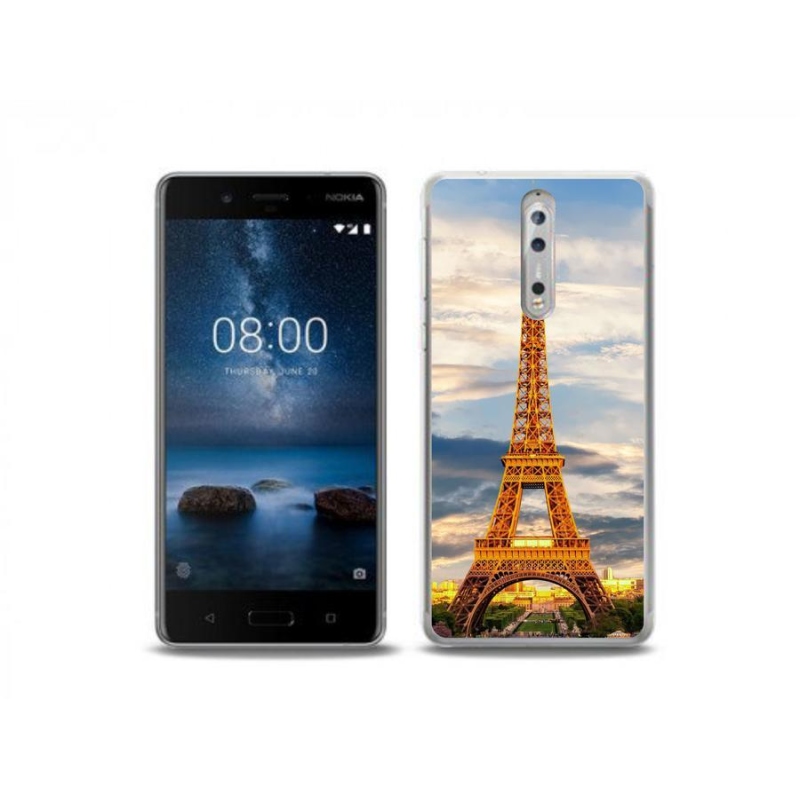 Gél tok mmCase a Nokia 8-hoz - eiffel torony 3