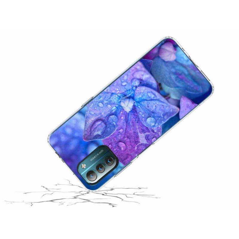 Gél tok mmCase a Nokia G11/G21 készülékhez - lila virág