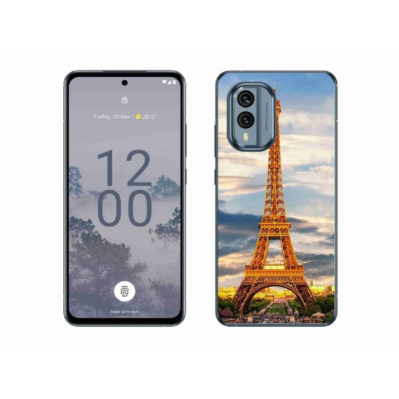 Gél tok mmCase a Nokia X30 5G készülékhez - eiffel-torony 3