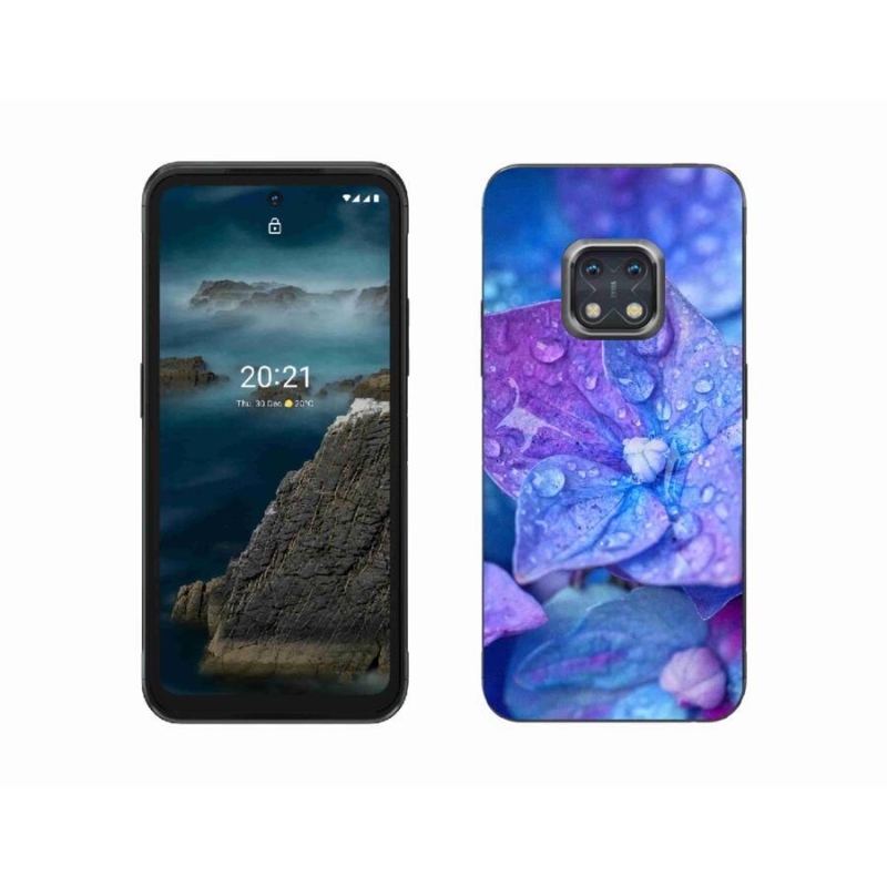 Gél tok mmCase a Nokia XR20 készülékhez - lila virág