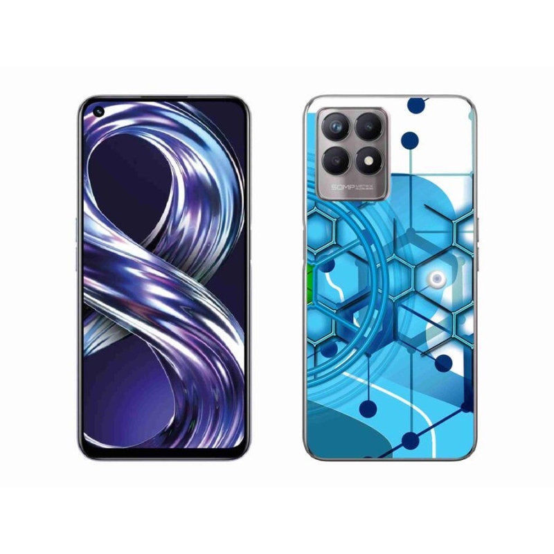 Gél tok mmCase a Realme 8i készülékhez - absztrakt minta 2