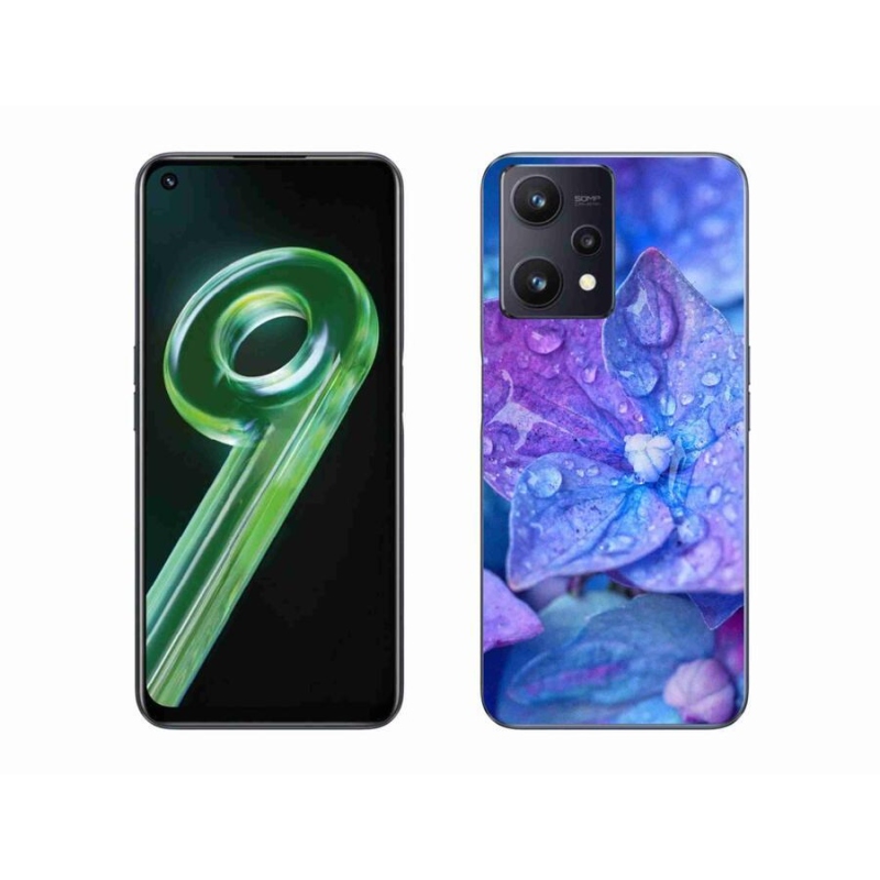 Gél tok mmCase a Realme 9 5G készülékhez - lila virág