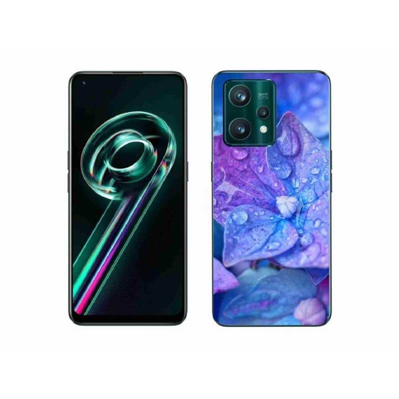 Gél tok mmCase a Realme 9 Pro+ 5G készülékhez - lila virág