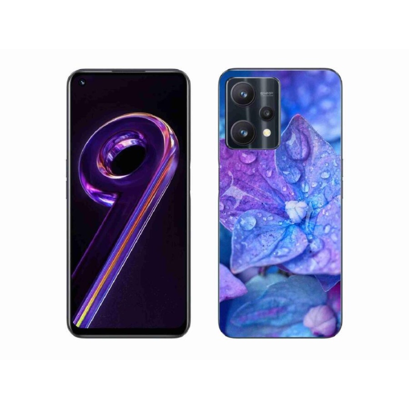 Gél tok mmCase a Realme 9 Pro 5G készülékhez - lila virág