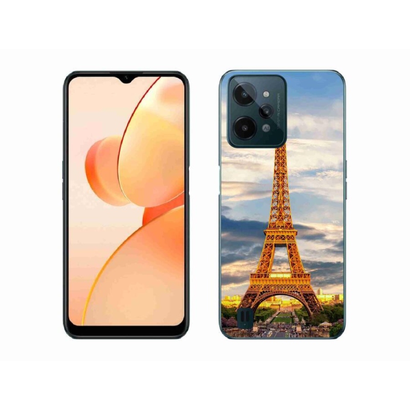 Gél tok mmCase mobiltelefonhoz Realme C31 - eiffel torony 3