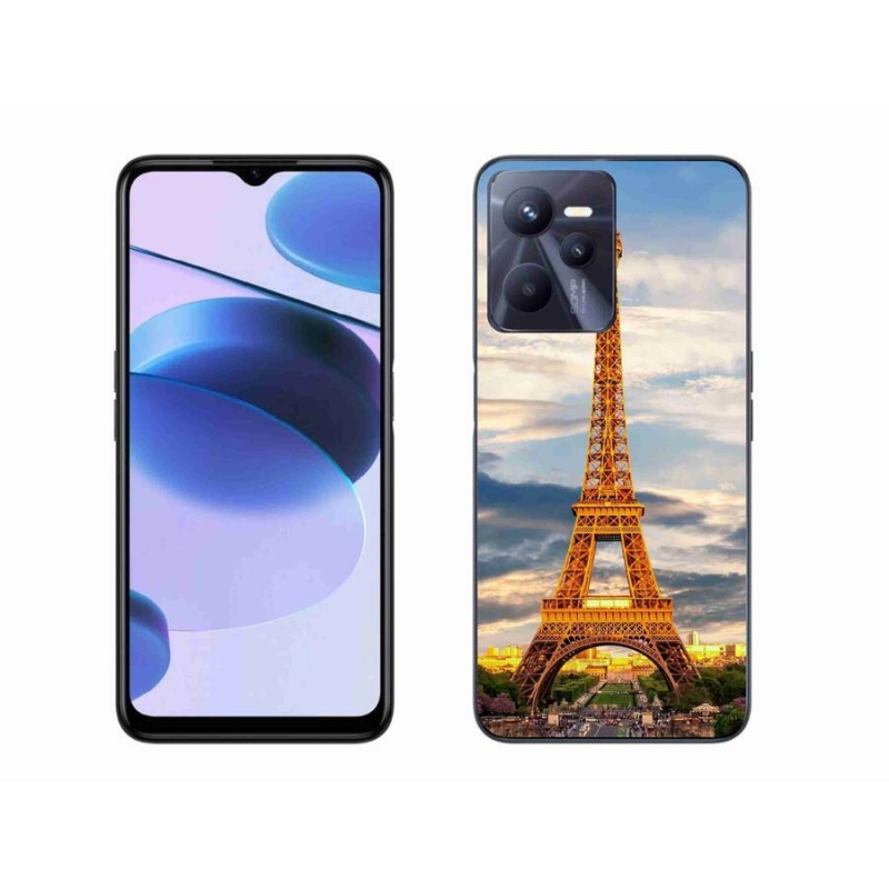 Gél tok mmCase a Realme C35 készülékhez - eiffel torony 3
