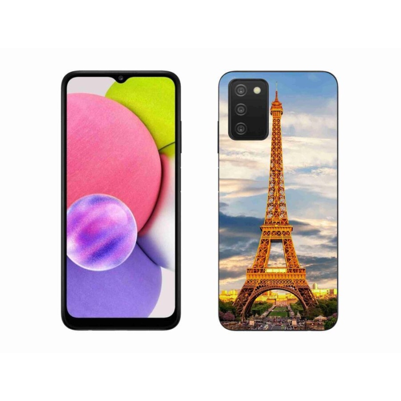 Gél tok mmCase Samsung Galaxy A03s (166.6 x 75.9 x 9.1) - eiffel torony 3