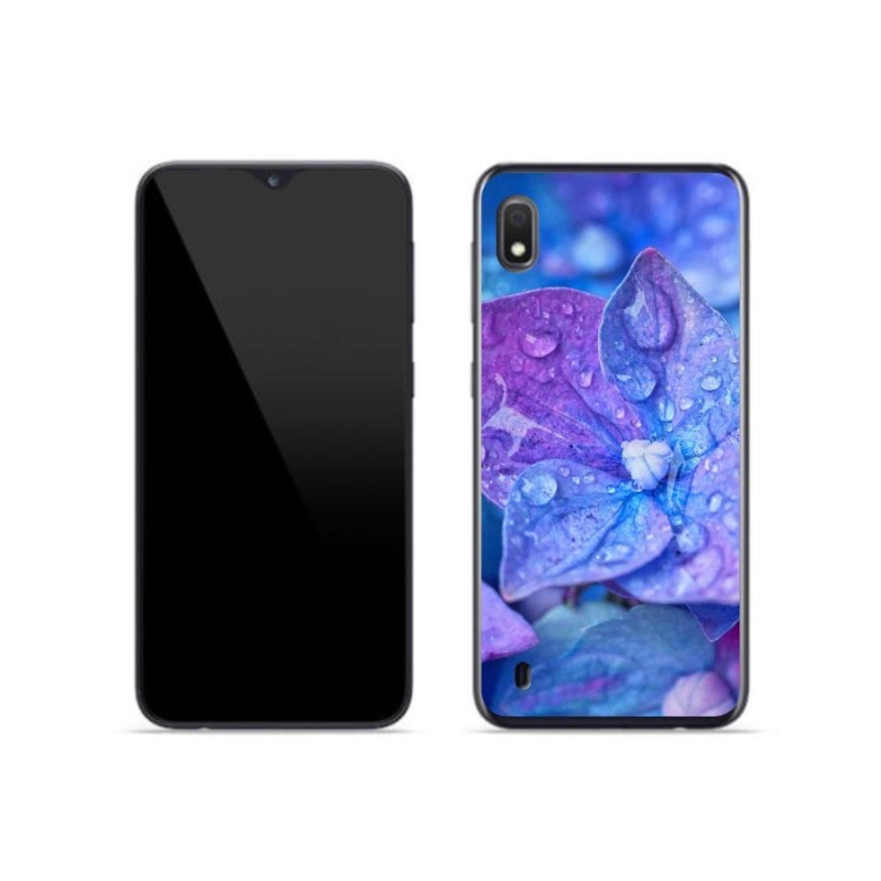 Gél tok mmCase Samsung Galaxy A10 készülékhez - lila virág