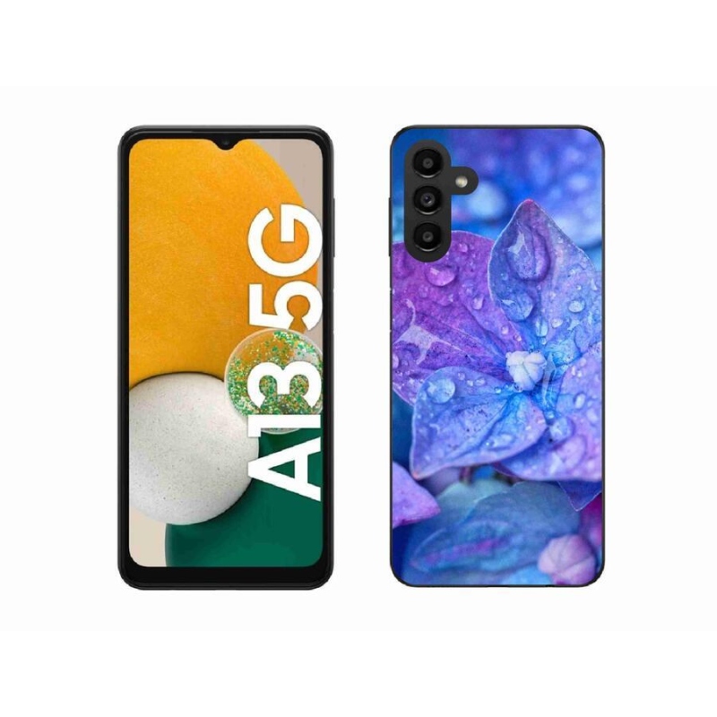Gél tok mmCase a Samsung Galaxy A13 5G készülékhez - lila virág