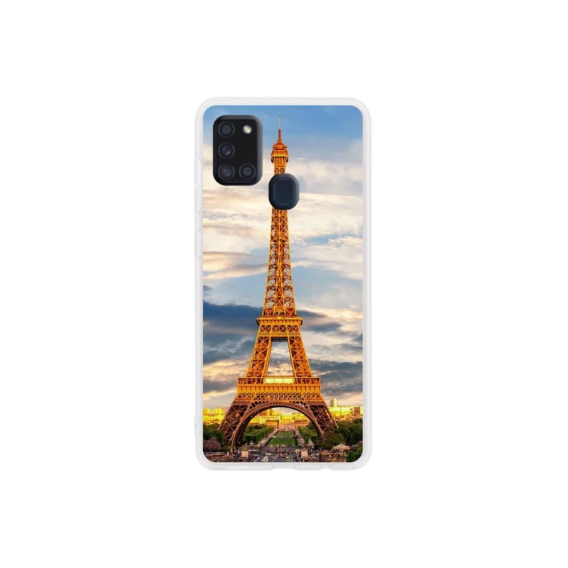 Gél tok mmCase Samsung Galaxy A21s készülékhez - eiffel torony 3