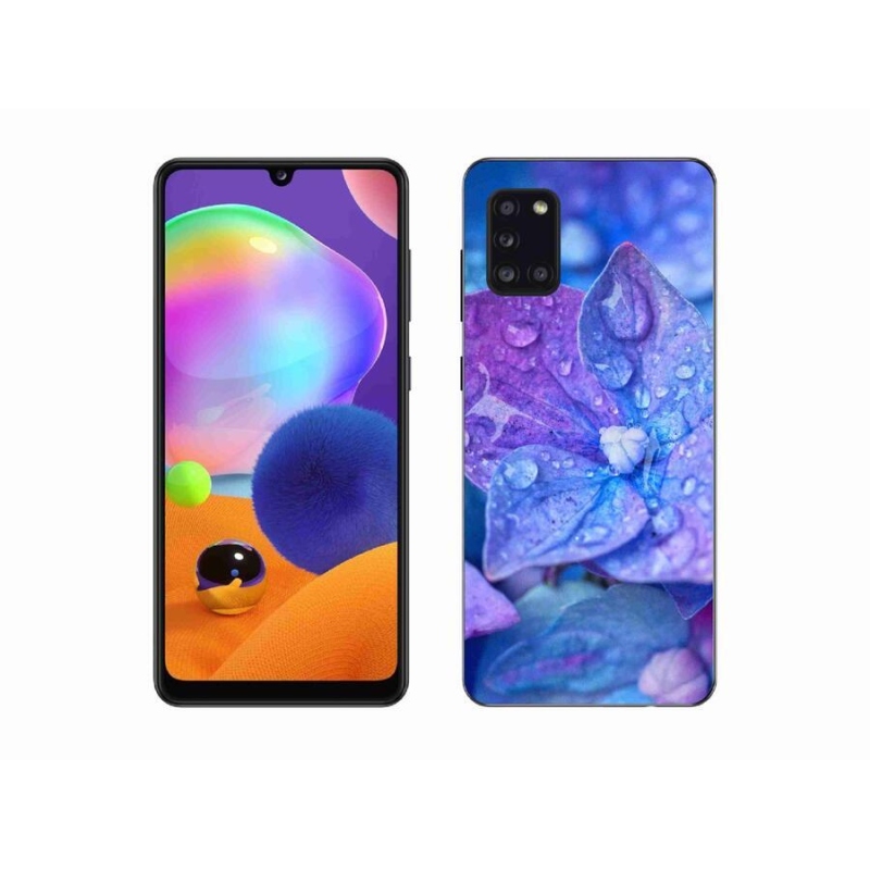 Gél tok mmCase a Samsung Galaxy A31 készülékhez - lila virág