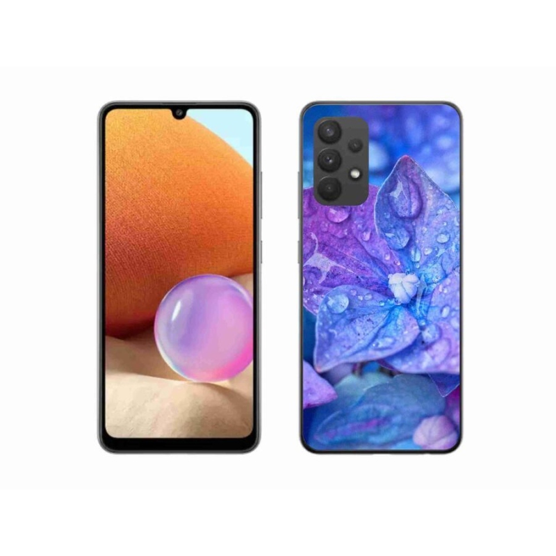 Gél tok mmCase a Samsung Galaxy A32 4G készülékhez - lila virág