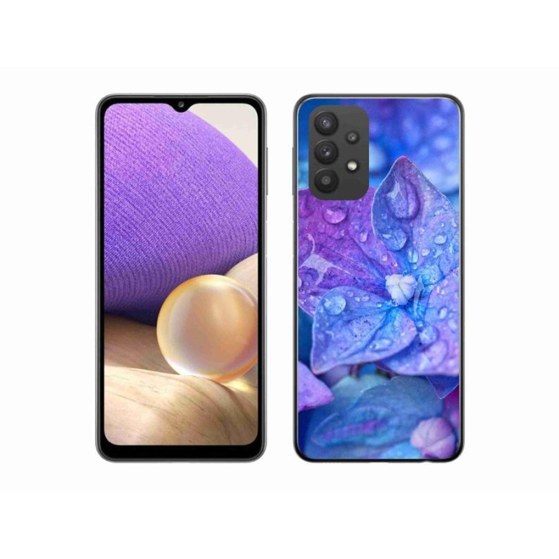 Gél tok mmCase Samsung Galaxy A32 5G - lila virág