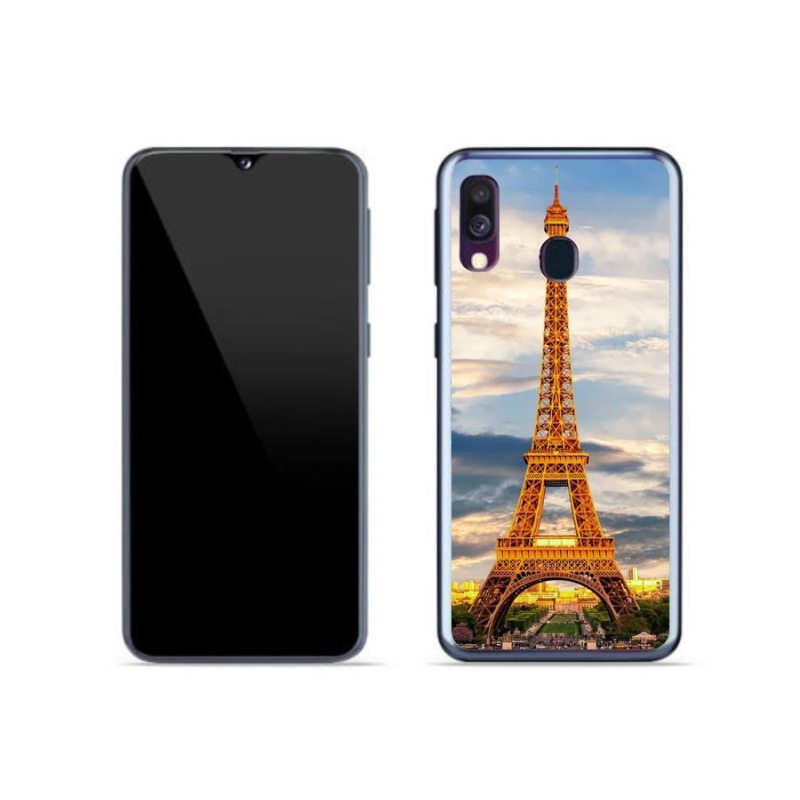 Gél tok mmCase Samsung Galaxy A40 készülékhez - eiffel torony 3
