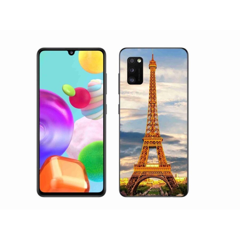 Gél tok mmCase Samsung Galaxy A41 készülékhez - eiffel torony 3