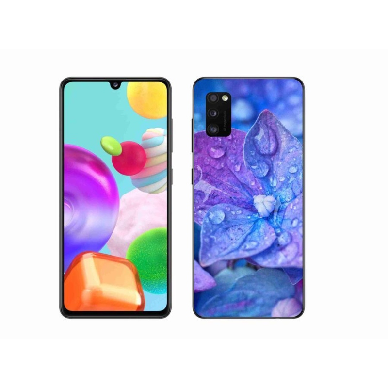 Gél tok mmCase a Samsung Galaxy A41 készülékhez - lila virág