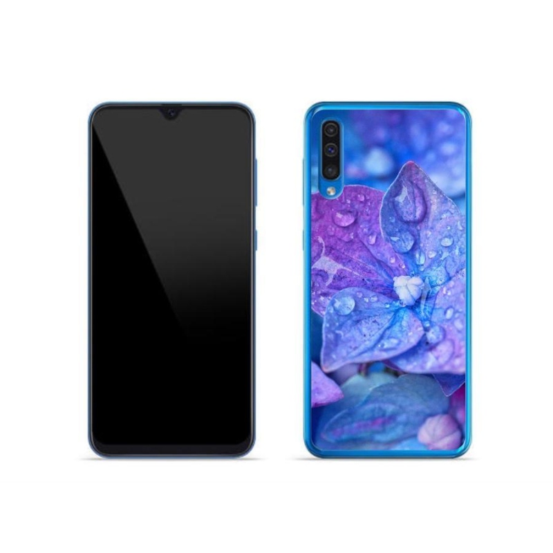 Gél tok mmCase Samsung Galaxy A50 készülékhez - lila virág