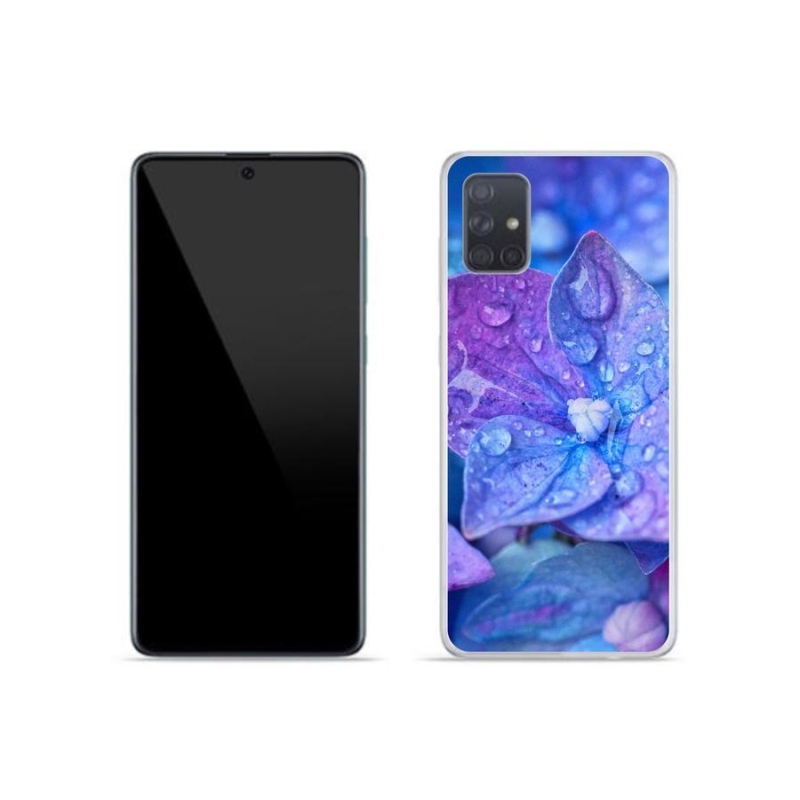 Gél tok mmCase a Samsung Galaxy A51 készülékhez - lila virág