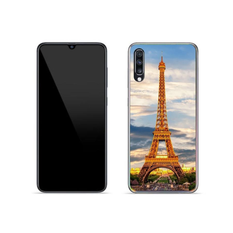 Gél tok mmCase Samsung Galaxy A70 készülékhez - eiffel torony 3