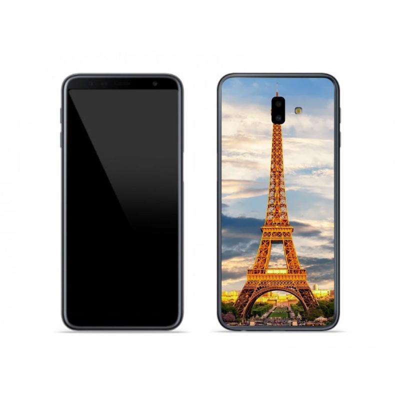 Gél tok mmCase Samsung Galaxy J6 Plus készülékhez - eiffel torony 3